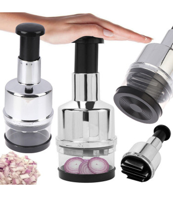Manuāls dārzeņu, augļu un ķiploku smalcinātājs ar trauku, 200 ml