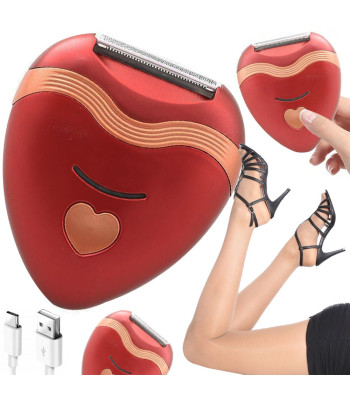 Ķermeņa epilators un skuveklis bikini zonai, padusēm un kājām, USB, 8 × 7 cm