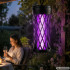 UV lampa lidojošu kukaiņu iznīcināšanai, ar USB uzlādi, 14cm x 6cm