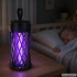 UV lampa lidojošu kukaiņu iznīcināšanai, ar USB uzlādi, 14cm x 6cm