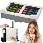 Nespresso kafijas kapsulu organizators, pie skapīša apakšas stiprināms un izvelkams, 30 kapsulām