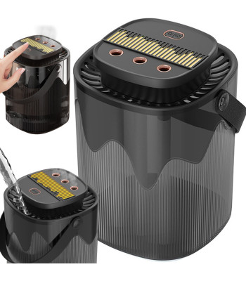 Gaisa mitrinātājs un aromāta difuzors ar RGB apgaismojumu, USB, 3000 ml, 21cm x 14,5cm