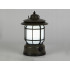 Akumulatora kempinga lampa ar LED, USB uzlādi, āķi un lāpas efektu