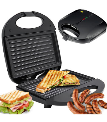 Sviestmaižu grils panini, tortilju un dārzeņu pagatavošanai, ar nepiedegošu pārklājumu, 750 W