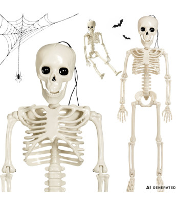 Helovīna dekors – kustīgs skelets, 40 cm
