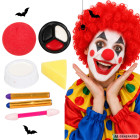 Klauna grima komplekts ar degunu Halloween un cosplay tēliem