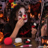 Klauna grima komplekts ar degunu Halloween un cosplay tēliem