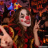 Klauna grima komplekts ar degunu Halloween un cosplay tēliem