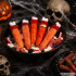 Halloween dekorācija ar asiņainiem mākslīgajiem pirkstiem, 5 gab.