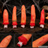 Halloween dekorācija ar asiņainiem mākslīgajiem pirkstiem, 5 gab.
