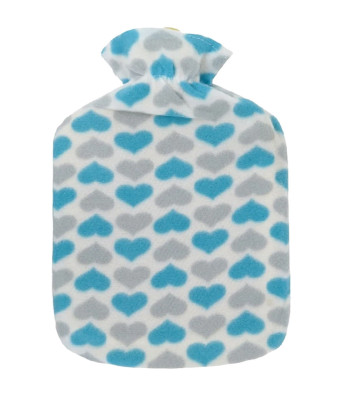 Gumijas termofors ar mīkstu pārvalku, 1700 ml, 34 × 19 cm