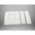 Balts universāls apģērbu un veļas organizators atvilktnei, 26 × 20 × 6 cm