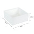 Tekstila organizators veļai, apģērbam un apaviem, balts, 28 × 28 × 13 cm