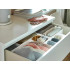 Tekstila organizators veļai, apģērbam un apaviem, balts, 28 × 28 × 13 cm