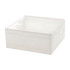 Tekstila organizators veļai, apģērbam un apaviem, balts, 28 × 28 × 13 cm