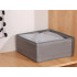 Tekstila organizators atvilktnei, pelēks, 28x28x13 cm