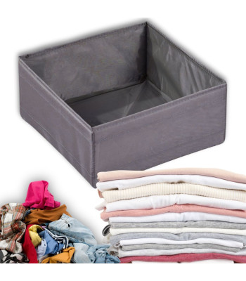 Tekstila organizators atvilktnei, pelēks, 28x28x13 cm