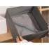 Tekstila organizators atvilktnei, pelēks, 28x28x13 cm