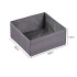 Tekstila organizators atvilktnei, pelēks, 28x28x13 cm