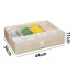 Atvilktņu organizators apakšveļai un zeķēm, balts, 44 × 34 × 11 cm