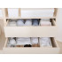 Atvilktņu organizators apakšveļai un zeķēm, balts, 44 × 34 × 11 cm