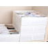 Atvilktņu organizators apakšveļai un zeķēm, balts, 44 × 34 × 11 cm