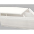 Atvilktņu organizators apakšveļai un zeķēm, balts, 44 × 34 × 11 cm