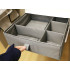 Apakšveļas un zeķu organizators ar 7 nodalījumiem, pelēks, 44x34x11 cm