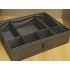 Apakšveļas un zeķu organizators ar 7 nodalījumiem, pelēks, 44x34x11 cm