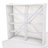 Organizators atvilktnei, skapim un garderobei apakšveļai un apģērbam, balts, 8 nodalījumi, 32 × 32 × 10 cm