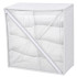 Organizators atvilktnei, skapim un garderobei apakšveļai un apģērbam, balts, 8 nodalījumi, 32 × 32 × 10 cm