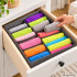 Tekstila organizators veļai un apģērbam, pelēks, 8 nodalījumi, 32 × 32 × 10 cm