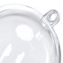 Atveramas caurspīdīgas plastmasas Ziemassvētku bumbiņas eglītei, nesaplīstošas, 12 gab., 8cm