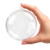 Atveramas caurspīdīgas plastmasas Ziemassvētku bumbiņas eglītei, nesaplīstošas, 12 gab., 8cm