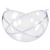 Atveramas caurspīdīgas plastmasas Ziemassvētku bumbiņas eglītei, nesaplīstošas, 12 gab., 8cm