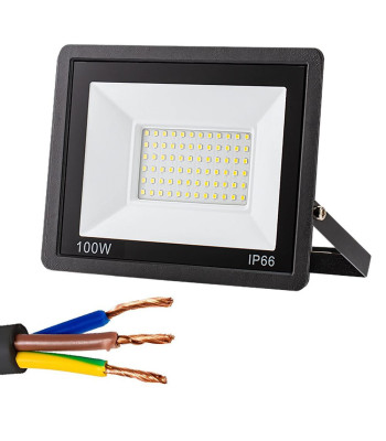 Āra LED prožektors, ūdensizturīgs, 100W, 6000K, IP66