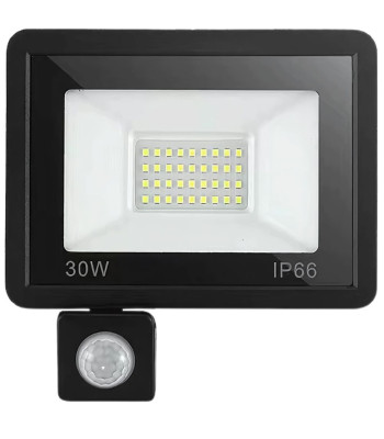 Āra LED prožektors ar kustības un krēslas sensoru, 30 W, 6000 K, IP66