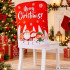 Ziemassvētku krēsla atzveltnes pārvalks, sarkans, 58cm x 48cm