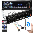 Automašīnas radio ar Bluetooth, USB, AUX un SD, brīvroku sistēmu un tālvadības pulti, 1-DIN