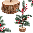 Ziemassvētku galda dekorācija – mini eglīte, 30 cm