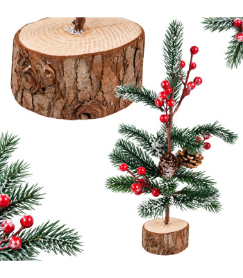 Ziemassvētku galda dekorācija – mini eglīte, 30 cm
