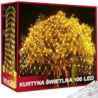 LED gaismas tīkls svētku dekorēšanai, silti balts, 100 LED, 1 × 2 m