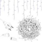 LED gaismas aizkars ar lāstekām, lietošanai ārā, auksti balts, 500 LED, 20 m