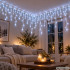 LED gaismas aizkars ar lāstekām, lietošanai ārā, auksti balts, 500 LED, 20 m