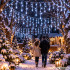 LED gaismas aizkars ar lāstekām, lietošanai ārā, auksti balts, 500 LED, 20 m