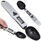 Digitālie virtuves svari-karote ar LCD displeju, melni, 500 g
