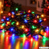 Ziemassvētku eglītes LED lampiņu virtene, RGB, savienojama, lietošanai telpās, 200 LED