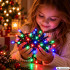 Ziemassvētku eglītes LED lampiņu virtene, RGB, savienojama, lietošanai telpās, 200 LED