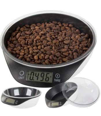 Digitālie virtuves svari ar noņemamu bļodu, precizitāte 1 g, 5 kg/1 g