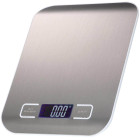 Elektroniskie virtuves svari ar LCD displeju, tērauda, 5 kg/1 g